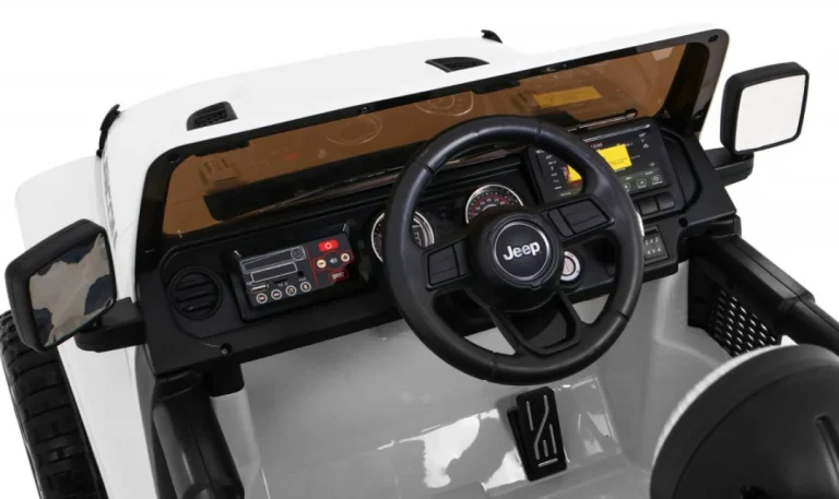Jeep Wrangler Rubicon Dječji Auto Na Baterije, Bijeli + Daljinski Upravljač, Bijela 8