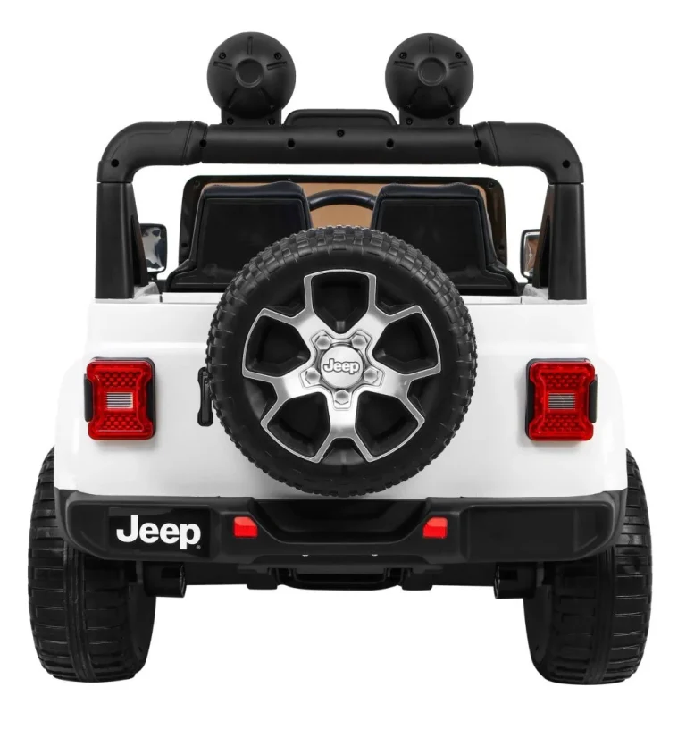 Jeep Wrangler Rubicon Dječji Auto Na Baterije, Bijeli + Daljinski Upravljač, Bijela 9