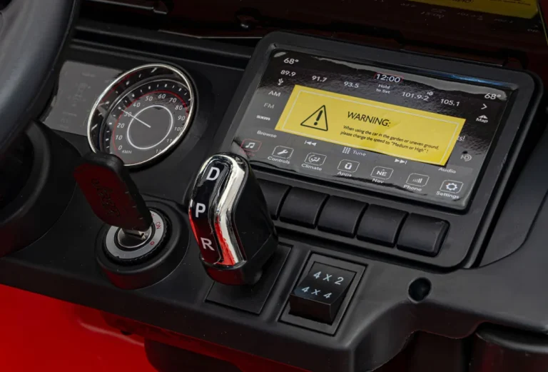 Jeep Wrangler Rubicon Dječji Autosjedalica Na Baterije, Crvena + Daljinski Upravljač + Mp3 Led 13