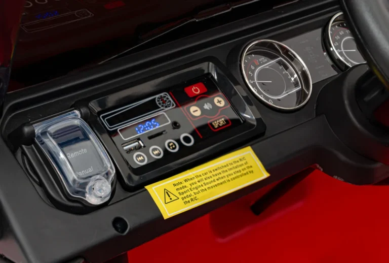 Jeep Wrangler Rubicon Dječji Autosjedalica Na Baterije, Crvena + Daljinski Upravljač + Mp3 Led 14