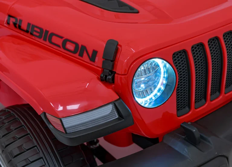 Jeep Wrangler Rubicon Dječji Autosjedalica Na Baterije, Crvena + Daljinski Upravljač + Mp3 Led 17