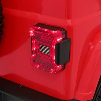 Jeep Wrangler Rubicon Dječji Autosjedalica Na Baterije, Crvena + Daljinski Upravljač + Mp3 Led 18
