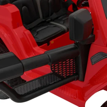 Jeep Wrangler Rubicon Dječji Autosjedalica Na Baterije, Crvena + Daljinski Upravljač + Mp3 Led 19
