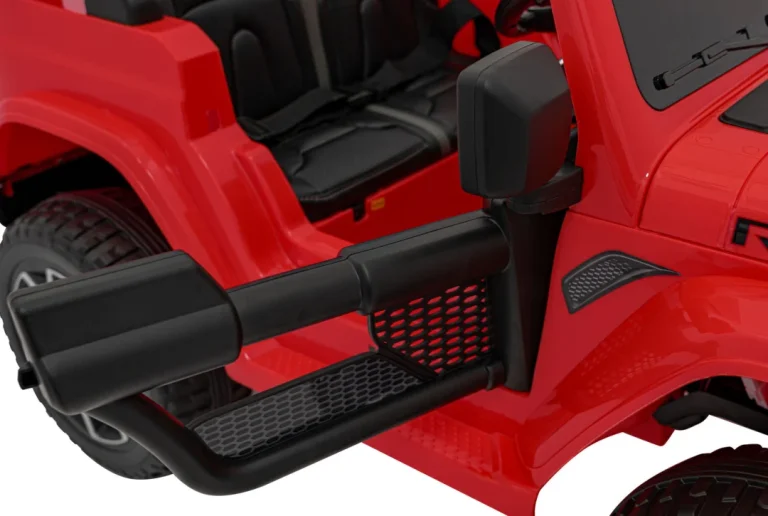 Jeep Wrangler Rubicon Dječji Autosjedalica Na Baterije, Crvena + Daljinski Upravljač + Mp3 Led 19