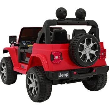 Jeep Wrangler Rubicon Dječji Autosjedalica Na Baterije, Crvena + Daljinski Upravljač + Mp3 Led 6