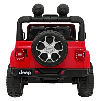 Jeep Wrangler Rubicon Dječji Autosjedalica Na Baterije, Crvena + Daljinski Upravljač + Mp3 Led 8