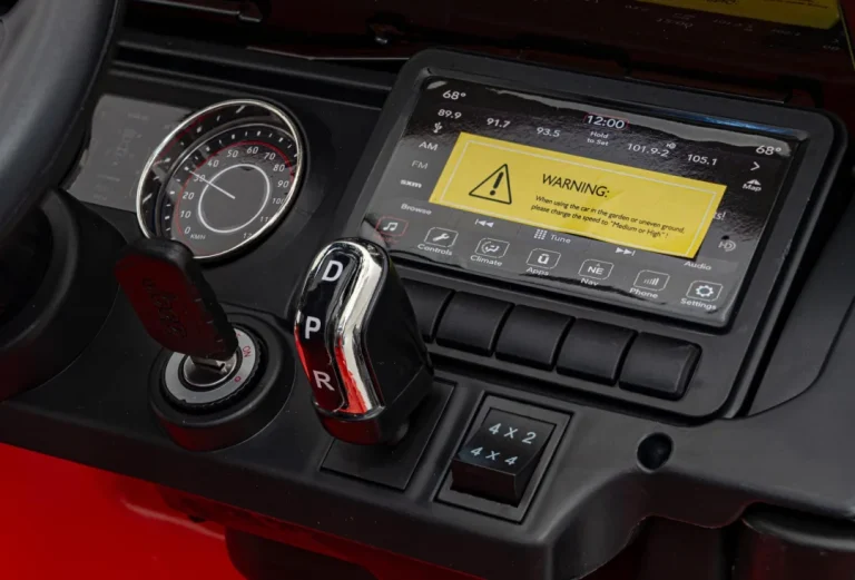 Jeep Wrangler Rubicon Dječji Autosjedalica Na Baterije, Narančasta + Daljinski Upravljač + Mp3 Led 11