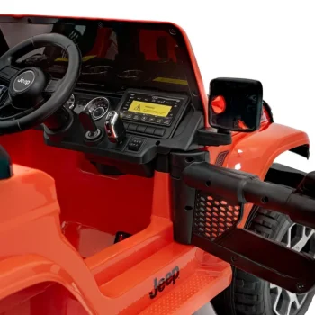 Jeep Wrangler Rubicon Dječji Autosjedalica Na Baterije, Narančasta + Daljinski Upravljač + Mp3 Led 15