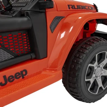 Jeep Wrangler Rubicon Dječji Autosjedalica Na Baterije, Narančasta + Daljinski Upravljač + Mp3 Led 16