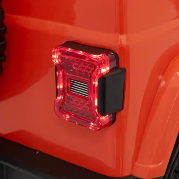 Jeep Wrangler Rubicon Dječji Autosjedalica Na Baterije, Narančasta + Daljinski Upravljač + Mp3 Led 18