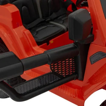 Jeep Wrangler Rubicon Dječji Autosjedalica Na Baterije, Narančasta + Daljinski Upravljač + Mp3 Led 19