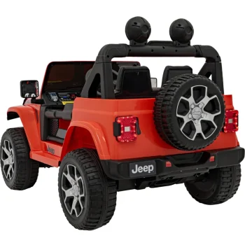 Jeep Wrangler Rubicon Dječji Autosjedalica Na Baterije, Narančasta + Daljinski Upravljač + Mp3 Led 6