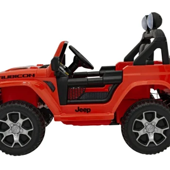 Jeep Wrangler Rubicon Dječji Autosjedalica Na Baterije, Narančasta + Daljinski Upravljač + Mp3 Led 7