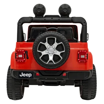 Jeep Wrangler Rubicon Dječji Autosjedalica Na Baterije, Narančasta + Daljinski Upravljač + Mp3 Led 8