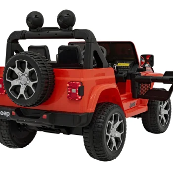 Jeep Wrangler Rubicon Dječji Autosjedalica Na Baterije, Narančasta + Daljinski Upravljač + Mp3 Led 9