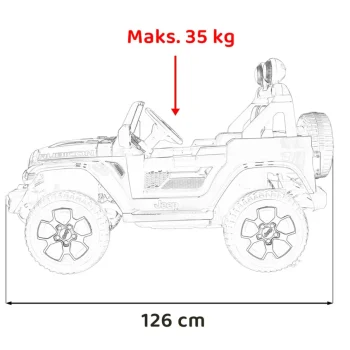 Jeep Wrangler Rubicon Ružičasto Vozilo 3