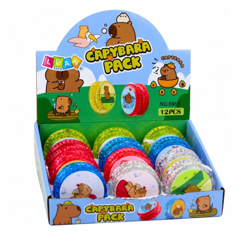 Jojo Capybara Skill Toy Svjetleći šareni Yo Yo 5,5 Cm 8