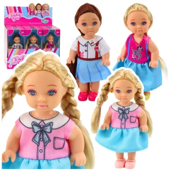 Kaibibi Mini Lutka Duga Kosa šarena 12 Cm Mix 2