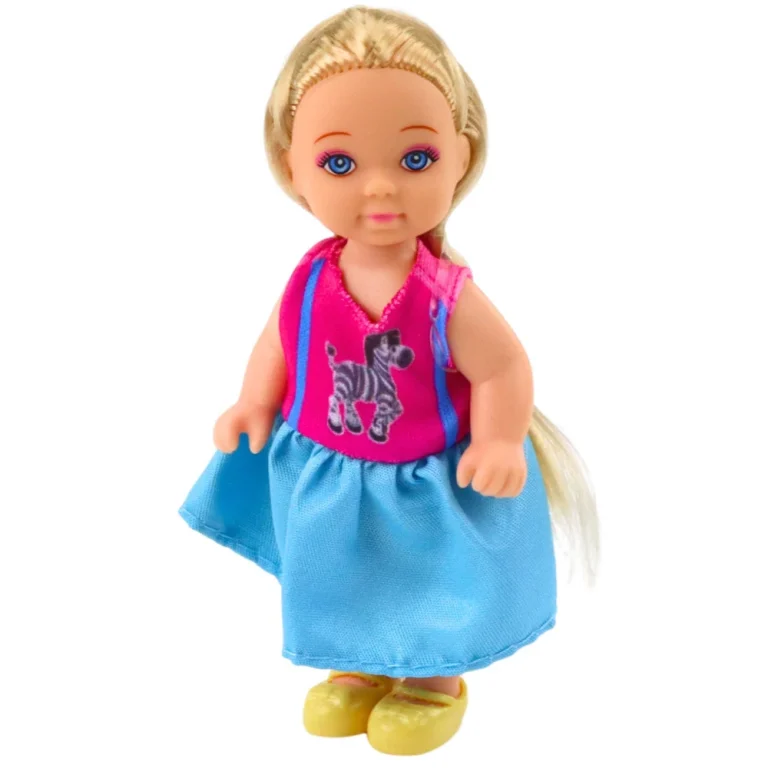 Kaibibi Mini Lutka Duga Kosa šarena 12 Cm Mix 4