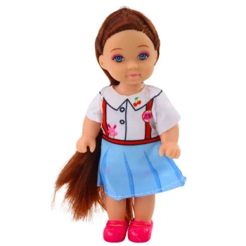 Kaibibi Mini Lutka Duga Kosa šarena 12 Cm Mix 5