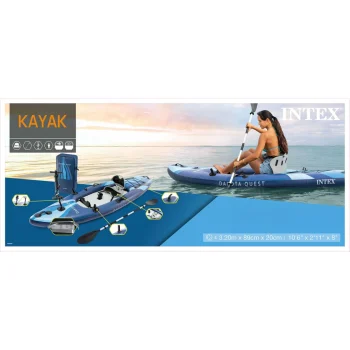 Kajak Na Napuhavanje Pro Dakota S Veslima I Pumpom Intex 68245 5