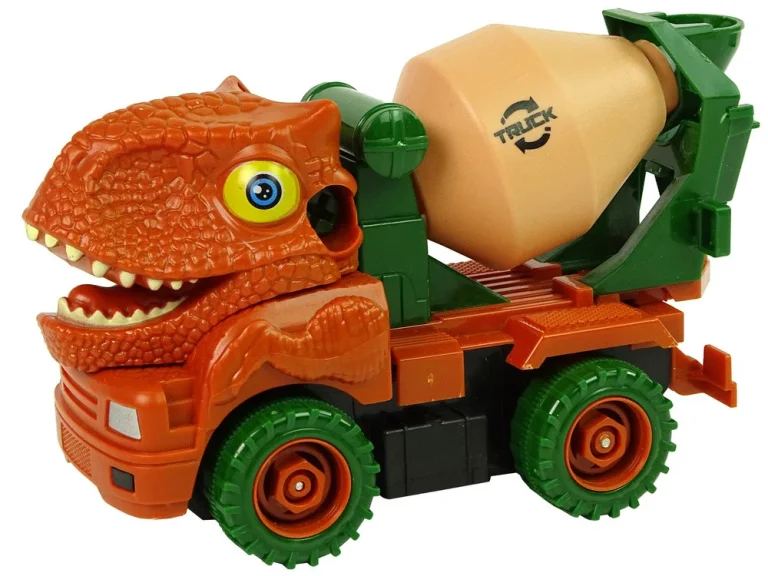 Kamion Mješalica Dinosaur Diy Narančasti 2