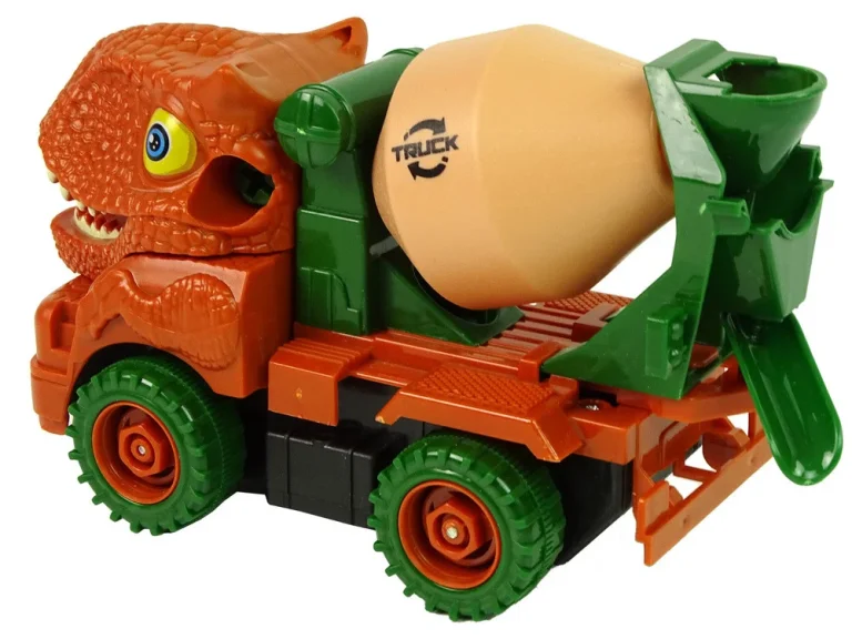 Kamion Mješalica Dinosaur Diy Narančasti 4