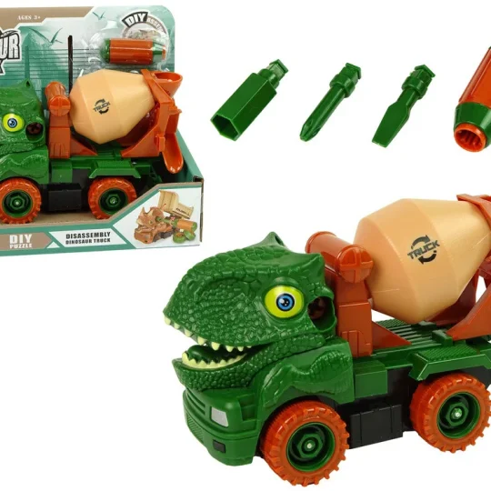 Kamion Mješalica Dinosaur Diy Zeleni 1