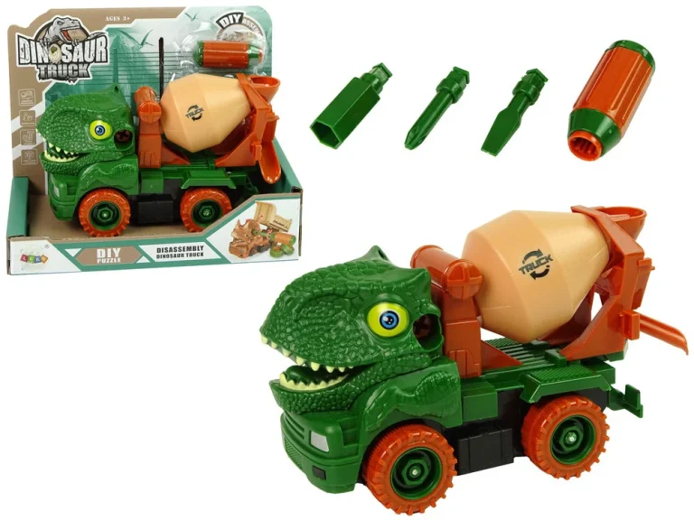 Kamion Mješalica Dinosaur Diy Zeleni 1