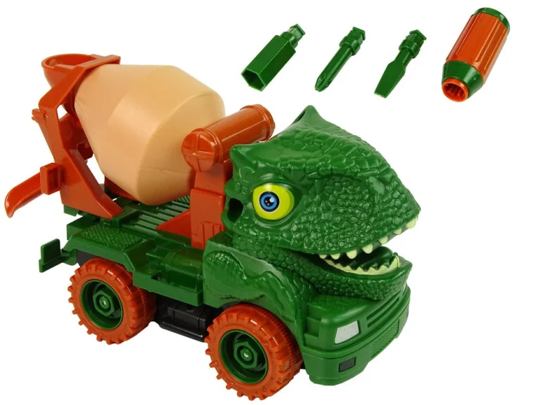 Kamion Mješalica Dinosaur Diy Zeleni 4