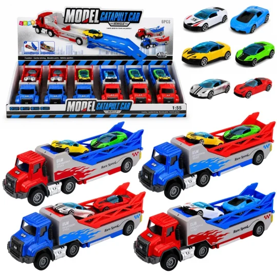 Kamion Nosač Automobila S Bacačem 1:55 1