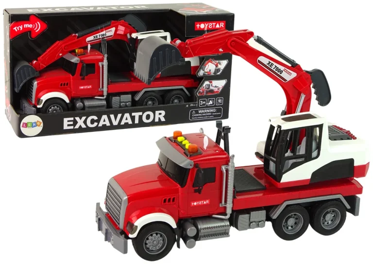 Kamion S Bagerom Traktor Bager Zvučna Svjetla 1