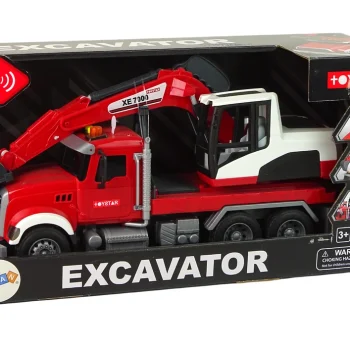 Kamion S Bagerom Traktor Bager Zvučna Svjetla 4