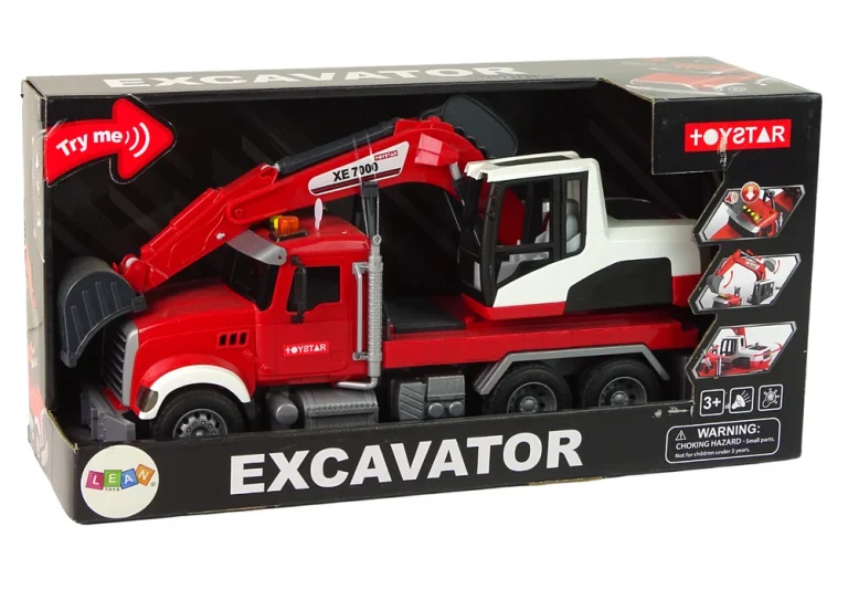Kamion S Bagerom Traktor Bager Zvučna Svjetla 4