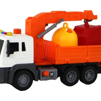 Kamion Za Smeće S Dizalicom, Narančasti 1:16 2