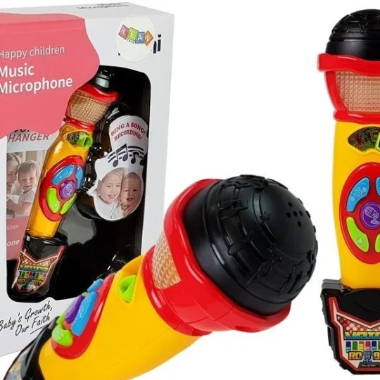 Karaoke Mikrofon žuto Crni Za Snimanje 1