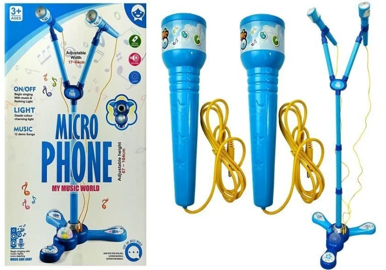 Karaoke Set S Mikrofonom I Tronošcem, Plavi 1
