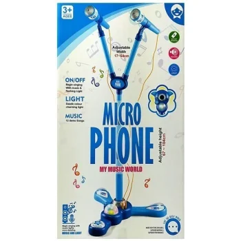 Karaoke Set S Mikrofonom I Tronošcem, Plavi 7