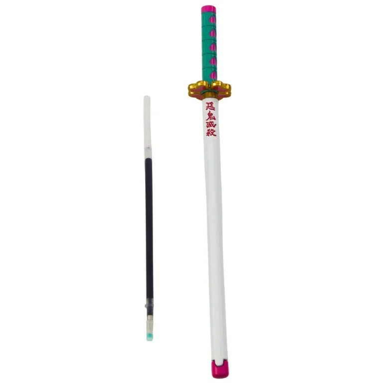 Katana Sword Anime Kemijska Olovka Metalna Crna Tinta S Zamjenjivim Punjenjem, Tirkizna 3