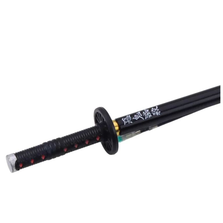 Katana Sword Anime Kemijska Olovka S Metalnom Crnom Tintom, Zamjenjivo Punjenje, Crna 2