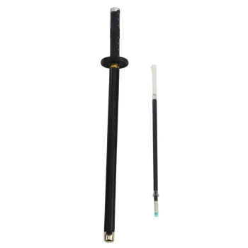 Katana Sword Anime Kemijska Olovka S Metalnom Crnom Tintom, Zamjenjivo Punjenje, Crna 3