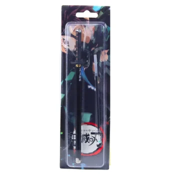 Katana Sword Anime Kemijska Olovka S Metalnom Crnom Tintom, Zamjenjivo Punjenje, Crna 4