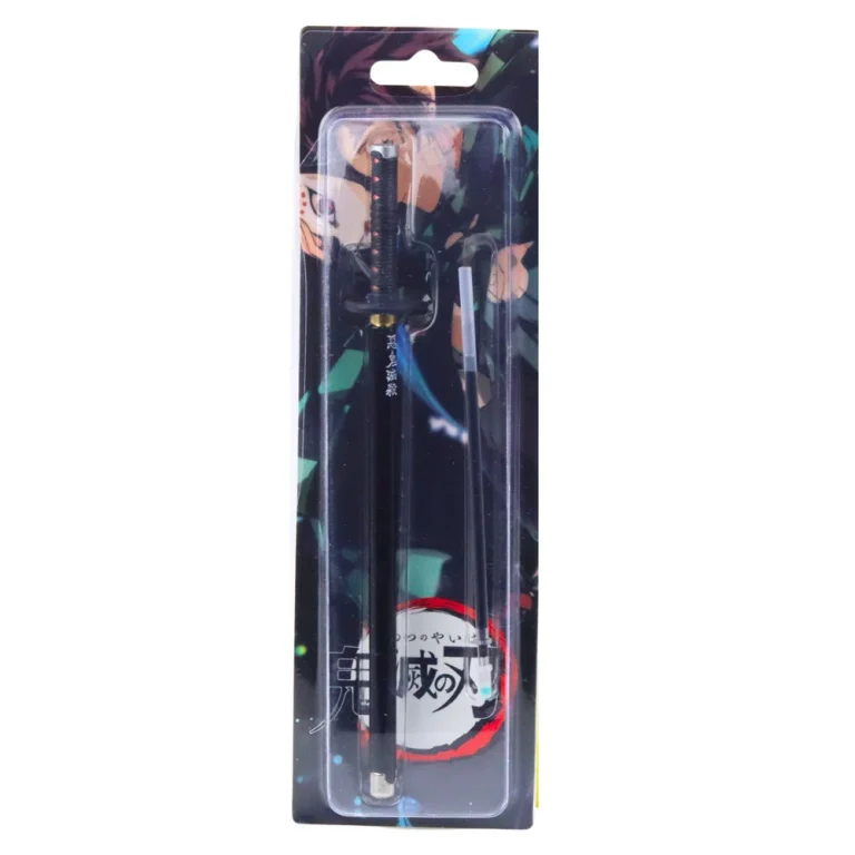 Katana Sword Anime Kemijska Olovka S Metalnom Crnom Tintom, Zamjenjivo Punjenje, Crna 4
