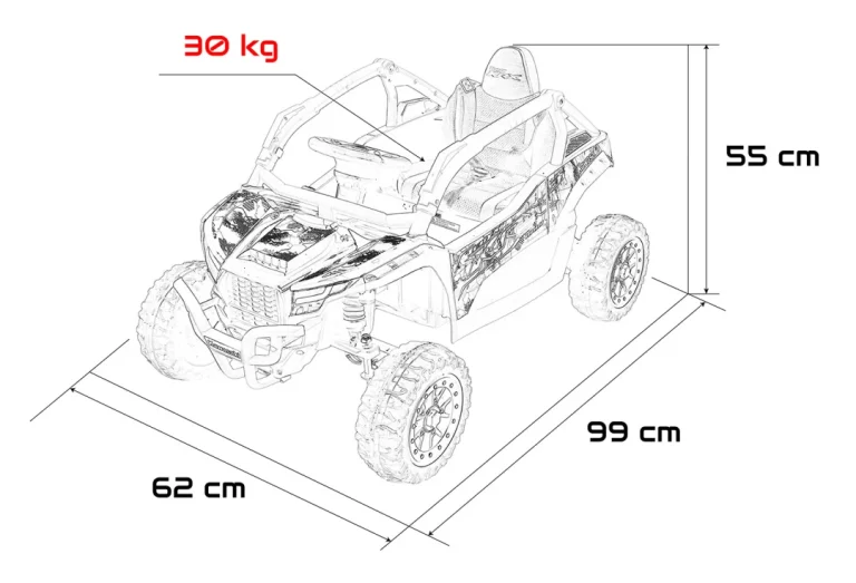 Kawasaki Teryx Krx1000 Buggy, Crveni 2
