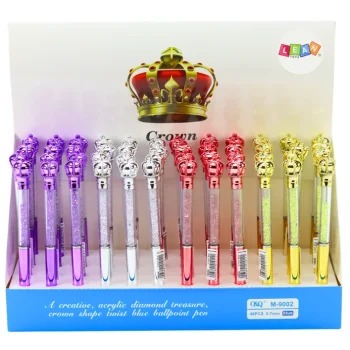 Kemijska Olovka Crown Diamonds 0,7 Mm, Plava 4