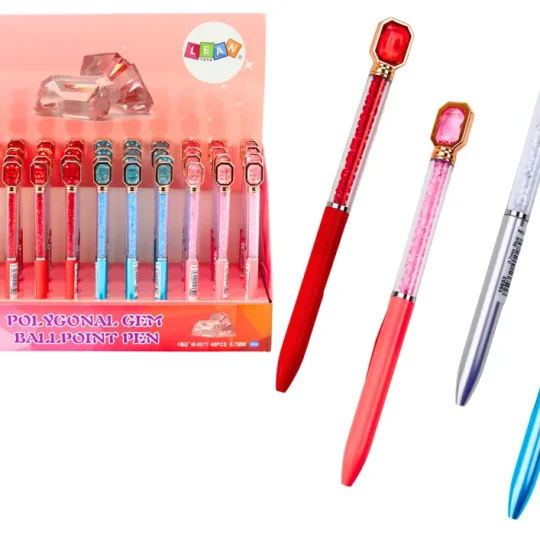 Kemijska Olovka S Kristalima I Dijamantima, Plava Refill 0,7 Mm Mix 1