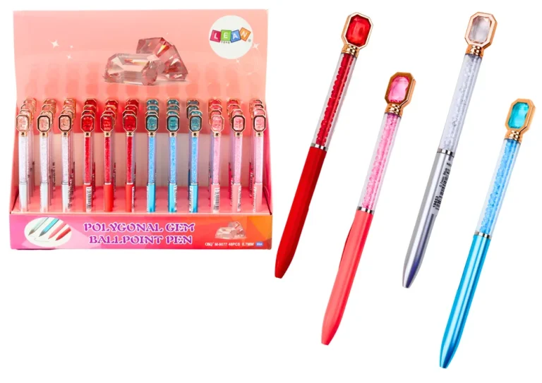 Kemijska Olovka S Kristalima I Dijamantima, Plava Refill 0,7 Mm Mix 1