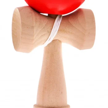 Kendama Arkadna Igra Za Djecu 3+ I Odrasle Drvena Igračka + Crvena Loptica 2