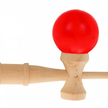 Kendama Arkadna Igra Za Djecu 3+ I Odrasle Drvena Igračka + Crvena Loptica 3