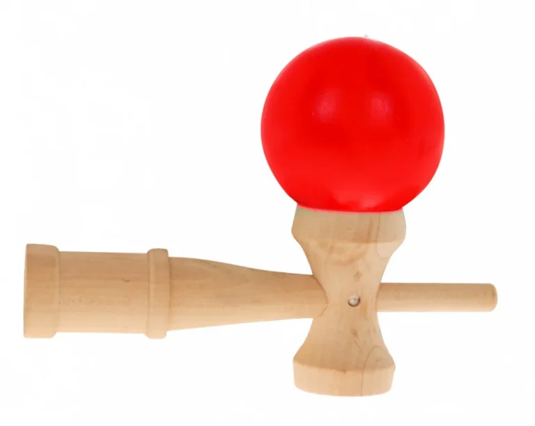 Kendama Arkadna Igra Za Djecu 3+ I Odrasle Drvena Igračka + Crvena Loptica 3